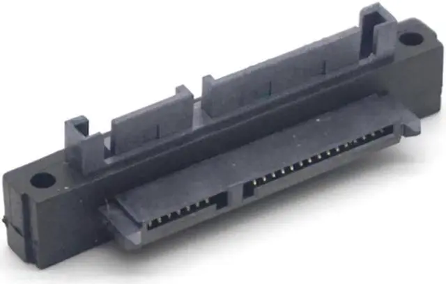 Main image of UP Down 90 Degree 7+15Pin SATA Male to Female Port Converter Adapter for SATA HDD SSD Hard Disk Drive