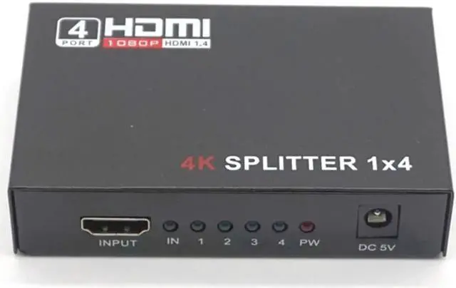 Alt view image 6 of 7 - HDMI Switcher 1X4 1 In 4 Out HDMI Splitter Amplifier 1X2 1 In 2 Out Support HDCP 1080P 4K/2K 3D For HDTV DVD PS4 Xbox