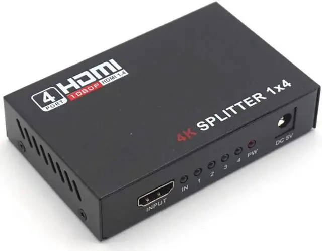 Main image of HDMI Switcher 1X4 1 In 4 Out HDMI Splitter Amplifier 1X2 1 In 2 Out Support HDCP 1080P 4K/2K 3D For HDTV DVD PS4 Xbox