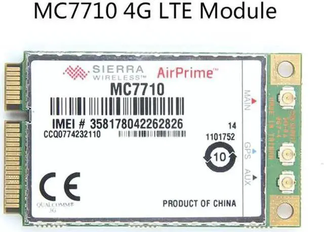 Main image of Unlocked Sierra Wireless MC7710 4G LTE/HSPA+ 4G 3G Module WWAN Mini PCI-E Card WCDMA EDGE / GPRS /LTE 800/900/2100MHz