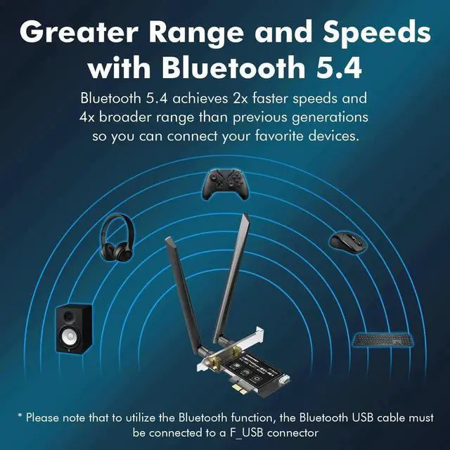 Alt view image 6 of 7 - WiFi 7 BE200 PCI-E Network Card 2.4G&5G&6GHz Tri-band 8774Mbps BE200NGW Chip 802.11be Bluetooth 5.4 Wireless PCIe