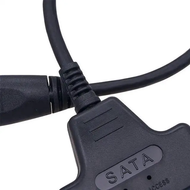 Alt view image 6 of 7 - SATA to USB 3.0 Adapter USB3.0 SATA3 Cable 6Gbps Support 2.5" External HDD SSD Hard Drive 22Pin SATA III Cable RTL9201R Chip