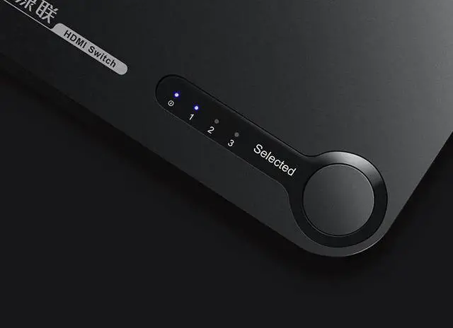 Alt view image 5 of 7 - HDMI Splitter 3 Port Hub Box Auto Ultra HD 4K x 2K 3D 1080p HD Switch 3 In 1 Out Switcher With Remote Control Power Adapter