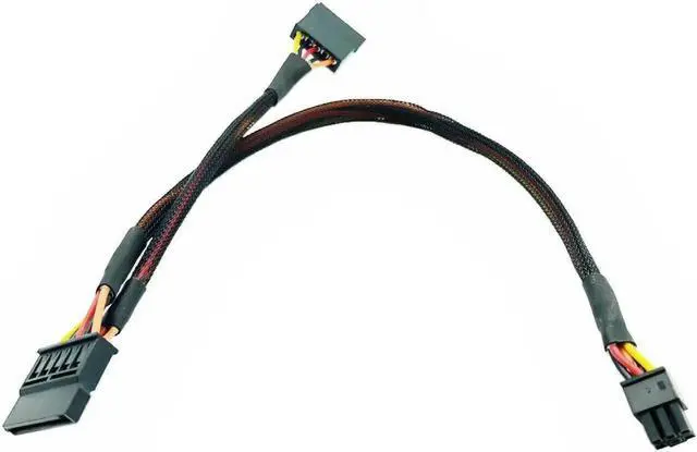 Main image of 6Pin to Splitter 15Pin SATA Power Cable for DELL Vostro 3650 3653 3655 Desktop Computer HDD SSD Power Supply Expansion Cable NEW