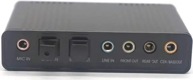 Alt view image 6 of 7 - Professional USB Sound Card 6 Channel 5.1 Optical External Audio Card Converter CM6206 Chipset for Laptop Desktop
