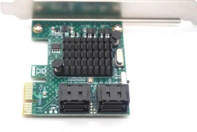 Alt view image 4 of 7 - 4 port SATA 3.0 to PCIe expansion Card PCI express PCI-E SATA Adapter PCI-e SATA 3 Converter for hdd SSD IPFS Mining Controller