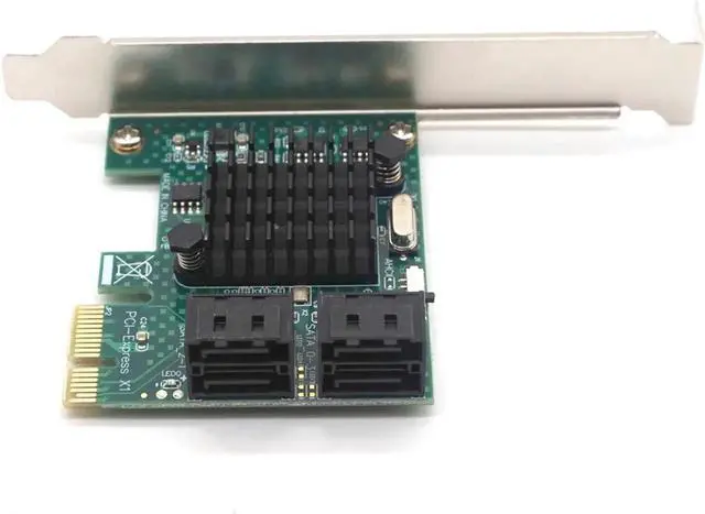 Alt view image 7 of 7 - 4 port SATA 3.0 to PCIe expansion Card PCI express PCI-E SATA Adapter PCI-e SATA 3 Converter for hdd SSD IPFS Mining Controller