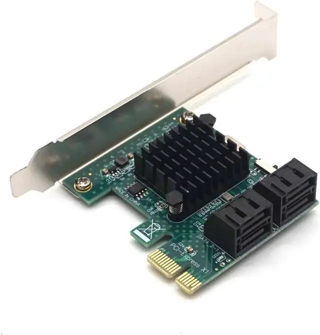 Main image of 4 port SATA 3.0 to PCIe expansion Card PCI express PCI-E SATA Adapter PCI-e SATA 3 Converter for hdd SSD IPFS Mining Controller