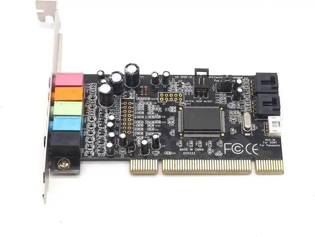 Alt view image 3 of 7 - Classic PCI Sound Card 5.1CH CMI8738 Chipset Audio Digital Sound Card Desktop Stereo Surround PCI Sound Audio Card
