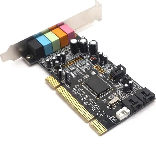 Alt view image 6 of 7 - Classic PCI Sound Card 5.1CH CMI8738 Chipset Audio Digital Sound Card Desktop Stereo Surround PCI Sound Audio Card