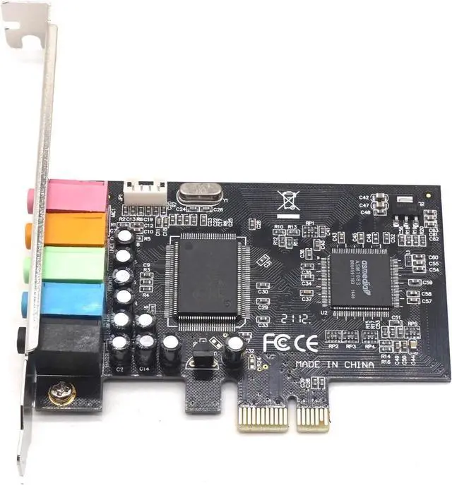 Alt view image 6 of 6 - PCIE PCI-Express Sound Card 5.1CH 5.1 Channel CMI8738 Chipset Audio Interface PCI-E 5.1 Stereo Digital Card Desktop Soundcard