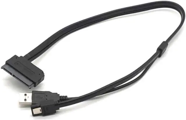 Alt view image 7 of 7 - eSATA USB Cable Hard Drive Disk SATA 22pin to eSATA Data USB Powered Cable Adapter for 2.5" HDD