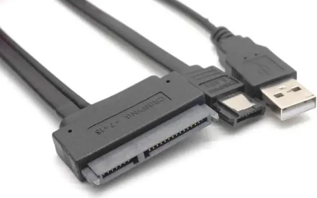 Alt view image 6 of 7 - eSATA USB Cable Hard Drive Disk SATA 22pin to eSATA Data USB Powered Cable Adapter for 2.5" HDD