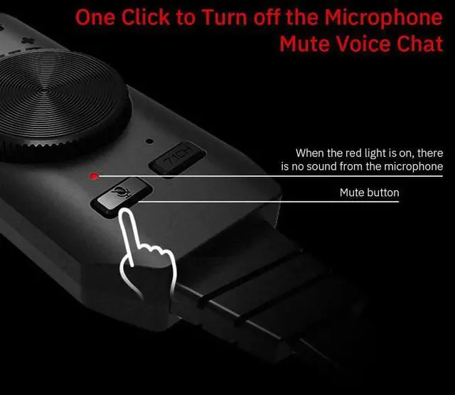 Alt view image 3 of 7 - 7.1 Channel Microphone Earphone Two in One USB Sound Card for Computer Audio Interface External Sound Card for PS4 Headset Gamer