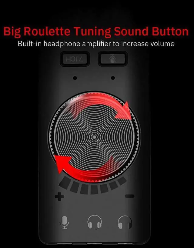 Alt view image 6 of 7 - 7.1 Channel Microphone Earphone Two in One USB Sound Card for Computer Audio Interface External Sound Card for PS4 Headset Gamer