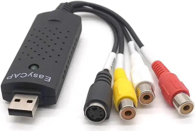 Main image of Easycap USB 2.0 Video Capture TV DVD VHS Video DVR Capture Adapter Card with Audio Support Win7/8/Vista for Computer/CCTV Camera