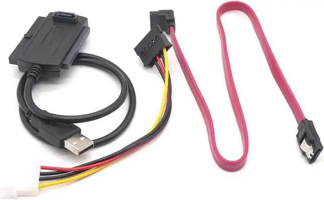 Alt view image 2 of 7 - ATA/PATA/IDE Drive to USB 2.0 Converter Cable SATA Data Cable for Hard Drive Disk 2.5/3.5