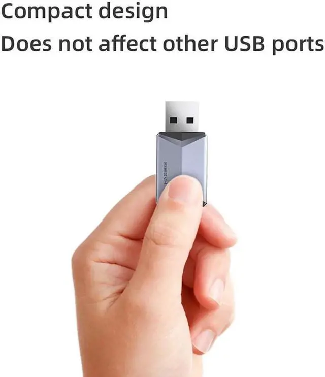 Alt view image 3 of 7 - 2 in 1 USB Sound Card Portable External 3.5mm Microphone Audio Adapter for PC Laptop PS4/5 Earphone Speaker Windows Mac