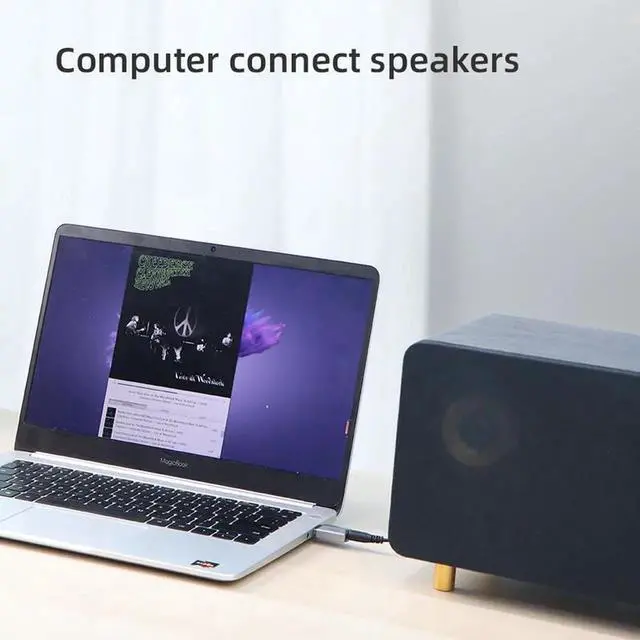 Alt view image 7 of 7 - 2 in 1 USB Sound Card Portable External 3.5mm Microphone Audio Adapter for PC Laptop PS4/5 Earphone Speaker Windows Mac