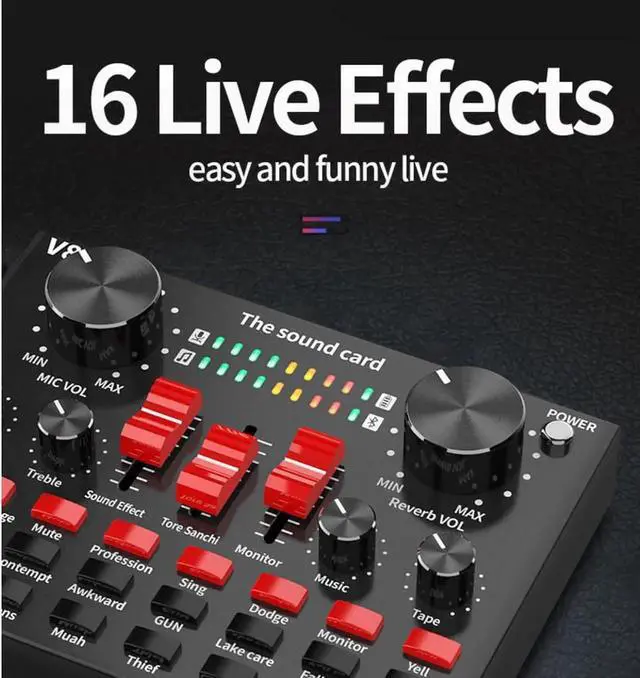 Alt view image 2 of 7 - Bluetooth sound card live broadcast equipment Web live entertainment for mobile phone/PC