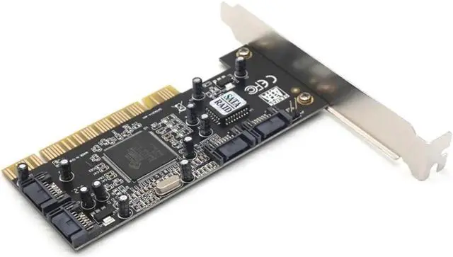 Alt view image 3 of 7 - Pci 4 Port Expansion Card Sata Controller Pci Raid Card Pci To Sata Adapter Sata Pci Converter Card For Desktop/Computer