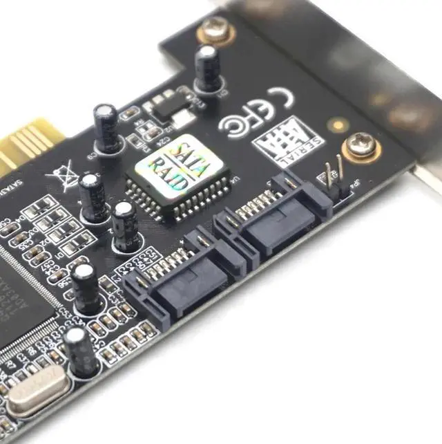 Alt view image 4 of 7 - Pci 4 Port Expansion Card Sata Controller Pci Raid Card Pci To Sata Adapter Sata Pci Converter Card For Desktop/Computer