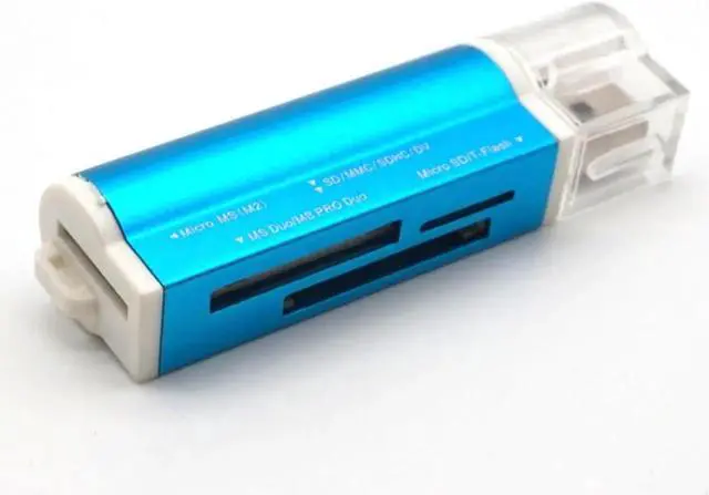 Alt view image 7 of 7 - 2PCS 4 in 1 Micro USB 2.0 Memory Card Reader usb Adapter for Micro SD card TF M2 MMC MS PRO DUO Card Reader