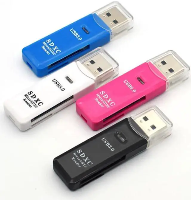 Alt view image 3 of 7 - 2 IN 1 Card Reader USB 3.0 Micro SD TF Card Memory Reader High Speed Multi-card Writer Adapter Flash Drive Laptop