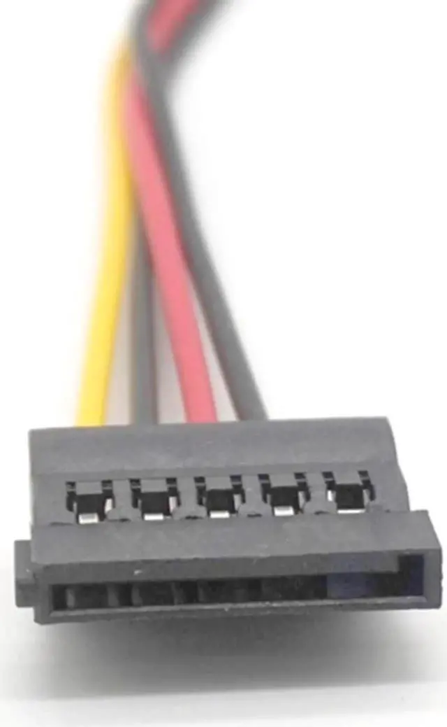 Alt view image 6 of 6 - 10pcs SATA Power Cable IDE to Serial ATA SATA HDD Hard Drive Power Adapter Cable Cord 15 Pin SATA to 4Pin IDE Power for BTC Mining