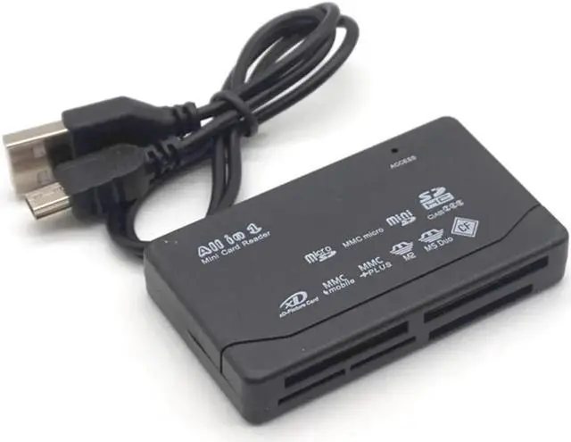 Alt view image 4 of 7 - All In One Memory Card Reader USB External Card Reader SD SDHC Mini Micro M2 MMC XD CF Reader For MP3 Digital Camera