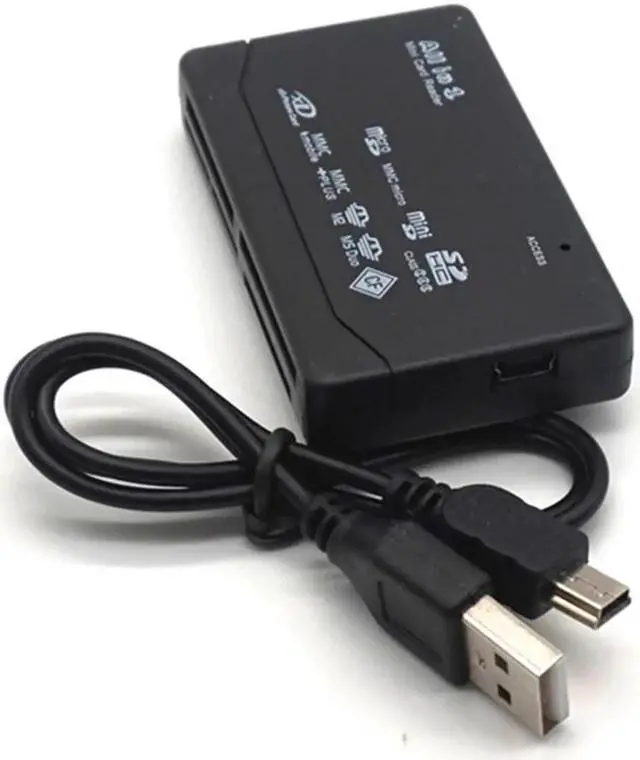 Alt view image 5 of 7 - All In One Memory Card Reader USB External Card Reader SD SDHC Mini Micro M2 MMC XD CF Reader For MP3 Digital Camera