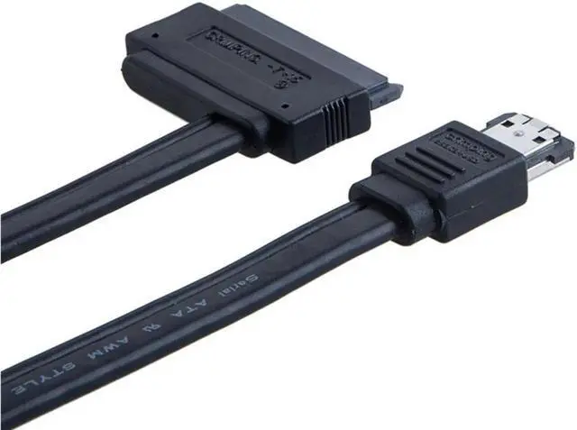 Alt view image 4 of 5 - Dual Power eSATA USB 12V 5V Combo to 22Pin SATA USB Hard Disk Cable 22Pin SATA is (7pin+15Pin) Power Over eSATA connector