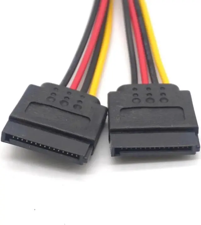 Alt view image 3 of 7 - 5PCS SATA 15Pin Power Cable Male to Female extension Cable Adapter for HDD Hard Drive