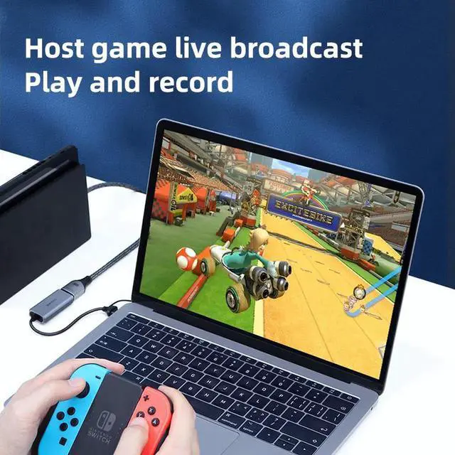 Alt view image 4 of 7 - HDMI-compatible to USB 3.0 Type-c Video Capture Card Dual interface Video Game Grabber Record for PS5 Switch Live Camera
