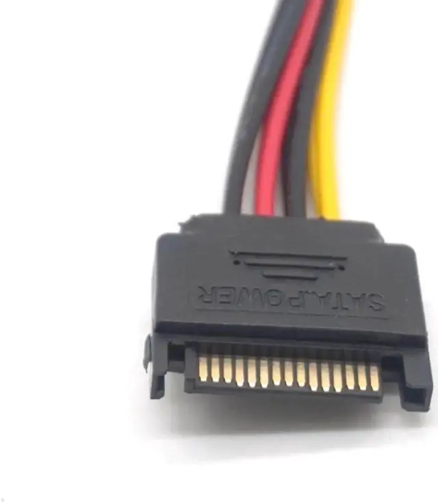 Alt view image 5 of 7 - 5PCS SATA 15Pin Power Cable Male to Female extension Cable Adapter for HDD Hard Drive