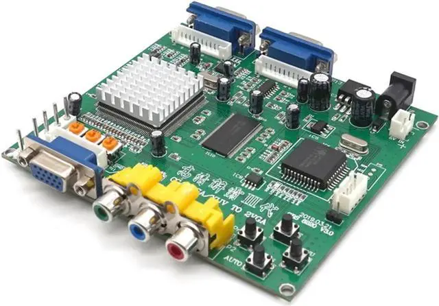 Main image of GBS8220 Arcade Game CGA/YUV/EGA/RGB Signal to VGA HD Video Converter Board (Dual Output) Non-Shielded Protection