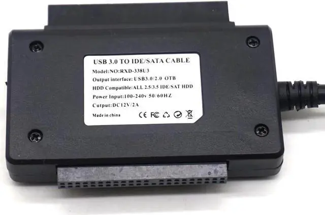 Alt view image 2 of 7 - USB3.0 To IDE/SATA Hard Drive Adapter Card 2.5 Inch 3.5 Inch Mobile Connection Adapter Cable HDD Reader Convert Cable