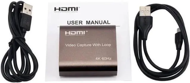 Alt view image 2 of 7 - 4K 60hz Loop Out HDMI Capture Card Audio Video Recording Plate Live Streaming USB 1080p 60fps Grabber for PC PS4 Game DVD Camera