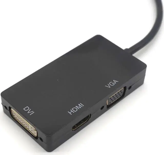 Alt view image 6 of 7 - 3 in 1 DisplayPort DP To HDMI DVI VGA Adapter Cable 1080P Display Port Converter Connector For PC Projector Laptop HDTV