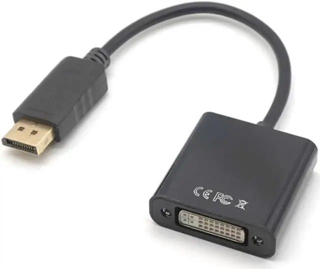 Alt view image 6 of 7 - 1080P DP to DVI Adapter DisplayPort Display Port to DVI Cable Adapter Converter Male to Female for Monitor Projector Displays