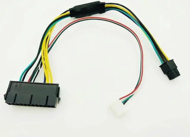 Alt view image 2 of 7 - ATX 24pin to Motherboard 2-ports 6pin Adapter PSU Power Supply Cable Cord for Z220 Z230 SFF Mainboard Server 30cm