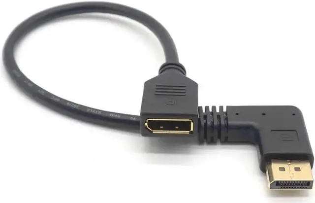 Main image of 4K DP Extension Cable DisplayPort Male to Female Right Left Up Down Angle 90 Degree Extension Cable