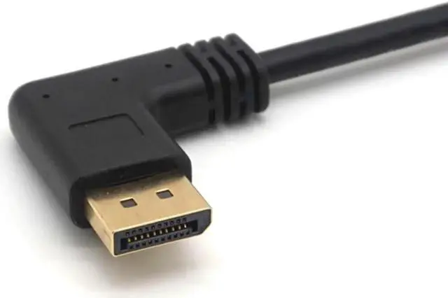 Alt view image 5 of 7 - 4K DP Extension Cable DisplayPort Male to Female Right Left Up Down Angle 90 Degree Extension Cable