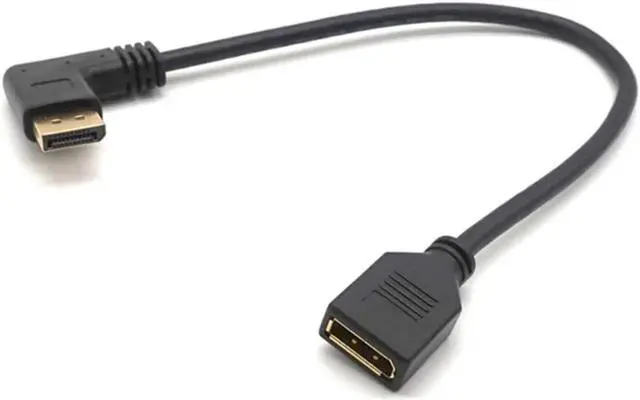 Alt view image 3 of 7 - 4K DP Extension Cable DisplayPort Male to Female Right Left Up Down Angle 90 Degree Extension Cable
