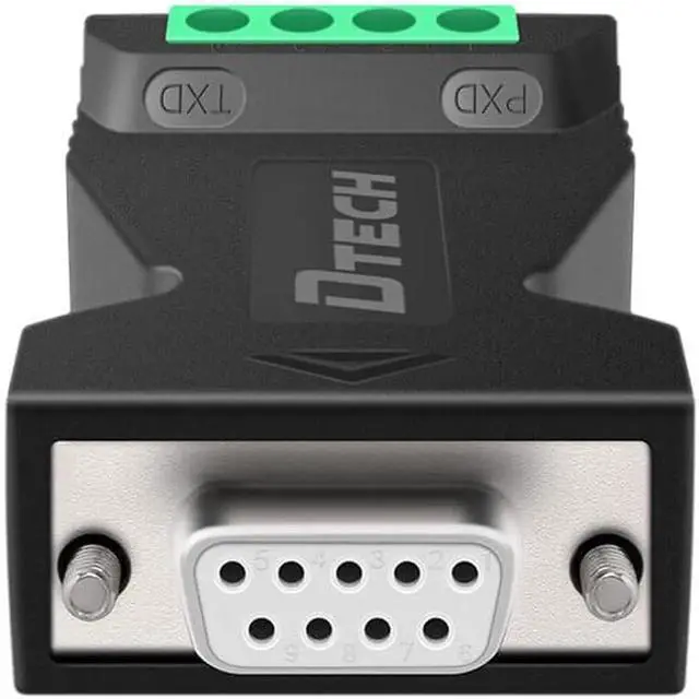 Alt view image 3 of 6 - Mini RS-232 to RS-485 Passive Interface Converter 485 Converter DB9 to 3-Wire terminal Adapter