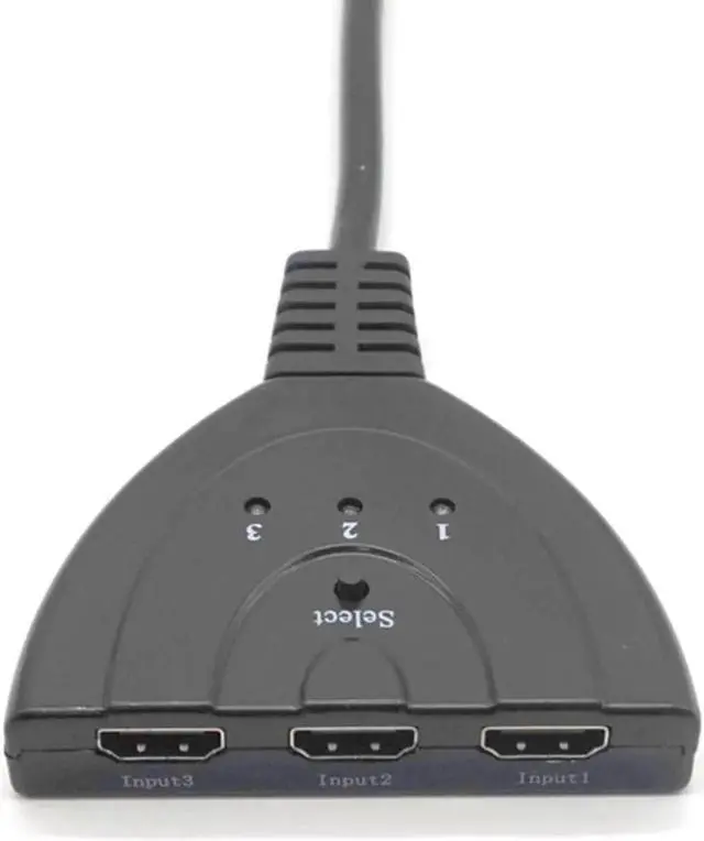 Alt view image 5 of 7 - 3 Port HDMI Splitter Adapter Cable 1080P HDMI Switcher HDMI Switch 3 in 1 out Port Switch Hub for HDTV Xbox PS3 PS4