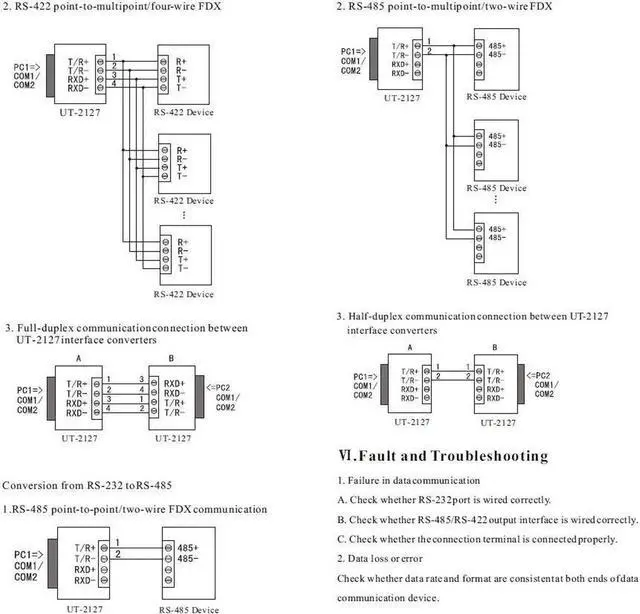 Alt view image 3 of 6 - Industrial grade RS232 to RS485/422 Converter Passive serial port PhotoElectric Isolation UT-2127