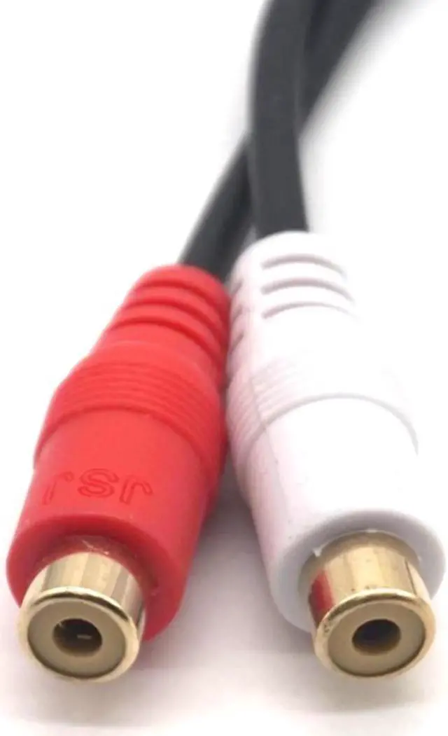 Alt view image 6 of 7 - 3.5mm Male Jack to 2 RCA Female Plug Adapter Cable Mini Stereo Audio Cable Headphone Y Cable