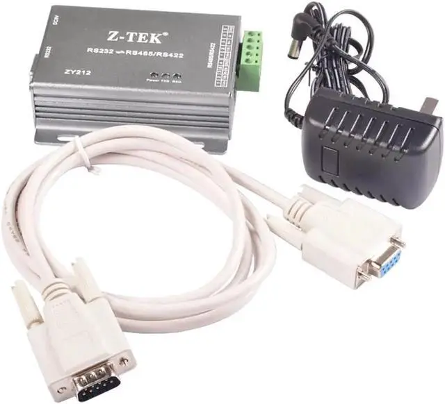 Alt view image 5 of 6 - Lightning protection RS232 to RS485/RS422 converter adapter with power adapter ZY212