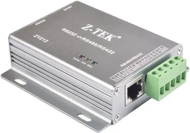 Alt view image 2 of 6 - Lightning protection RS232 to RS485/RS422 converter adapter with power adapter ZY212